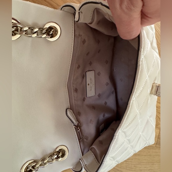 Kate Spade White Quilted Shoulder Bag - Picture 3 of 4
